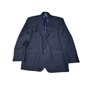 Alexandre London‎ Savile Row Pinstripe Wool Blend Blazer Men's Size 42